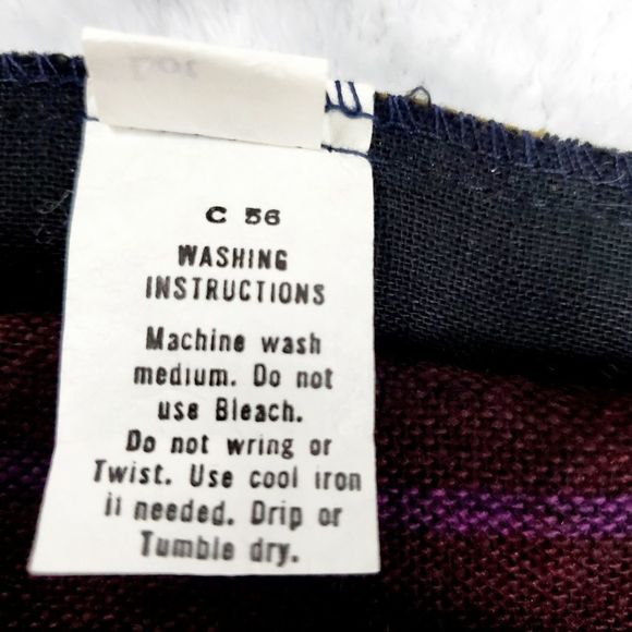 Vintage ILGWU Union Made Striped Skirt - Picture 6 of 8